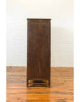 Large Chinese Qing Elm Armoire with Carved Motifs and Red Lacquered Accents-17. Asian & Chinese Furniture, Art, Antiques, Vintage Home Décor for sale at FEA Home