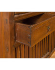 Chinese Vintage Cabinet with Fretwork Design, Doors and Drawers-8. Asian & Chinese Furniture, Art, Antiques, Vintage Home Décor for sale at FEA Home