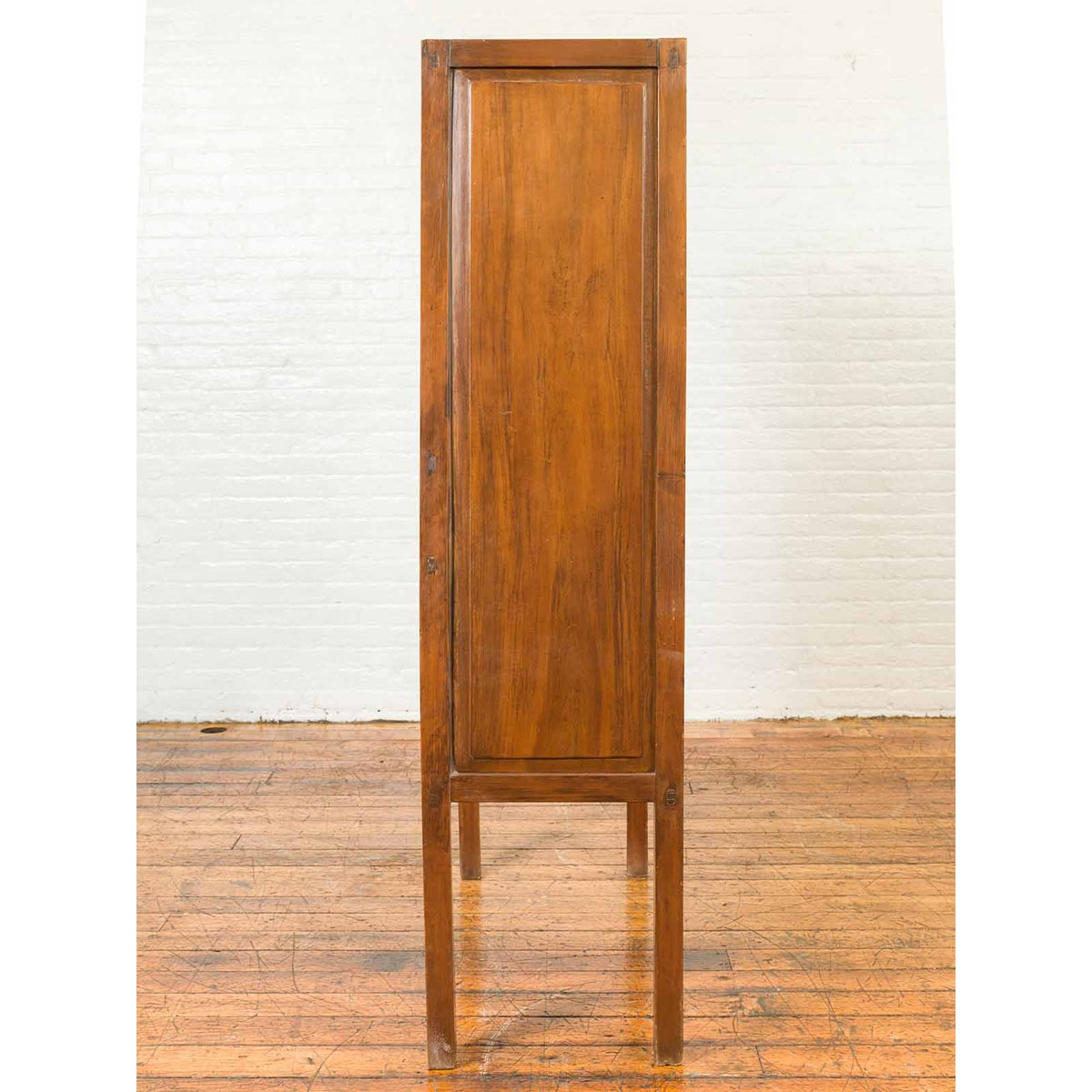 Chinese Vintage Cabinet with Fretwork Design, Doors and Drawers-10. Asian & Chinese Furniture, Art, Antiques, Vintage Home Décor for sale at FEA Home