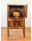 Chinese Vintage Cabinet with Fretwork Design, Doors and Drawers-3. Asian & Chinese Furniture, Art, Antiques, Vintage Home Décor for sale at FEA Home