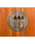 Chinese Qing Dynasty Elmwood Cabinet with Bronze Medallion and Inner Drawers-8. Asian & Chinese Furniture, Art, Antiques, Vintage Home Décor for sale at FEA Home