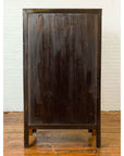 Chinese 19th Century Elmwood Bookcase with Doors, Drawers and Brass Hardware-13. Asian & Chinese Furniture, Art, Antiques, Vintage Home Décor for sale at FEA Home