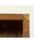 Chinese 19th Century Elmwood Bookcase with Doors, Drawers and Brass Hardware-7. Asian & Chinese Furniture, Art, Antiques, Vintage Home Décor for sale at FEA Home