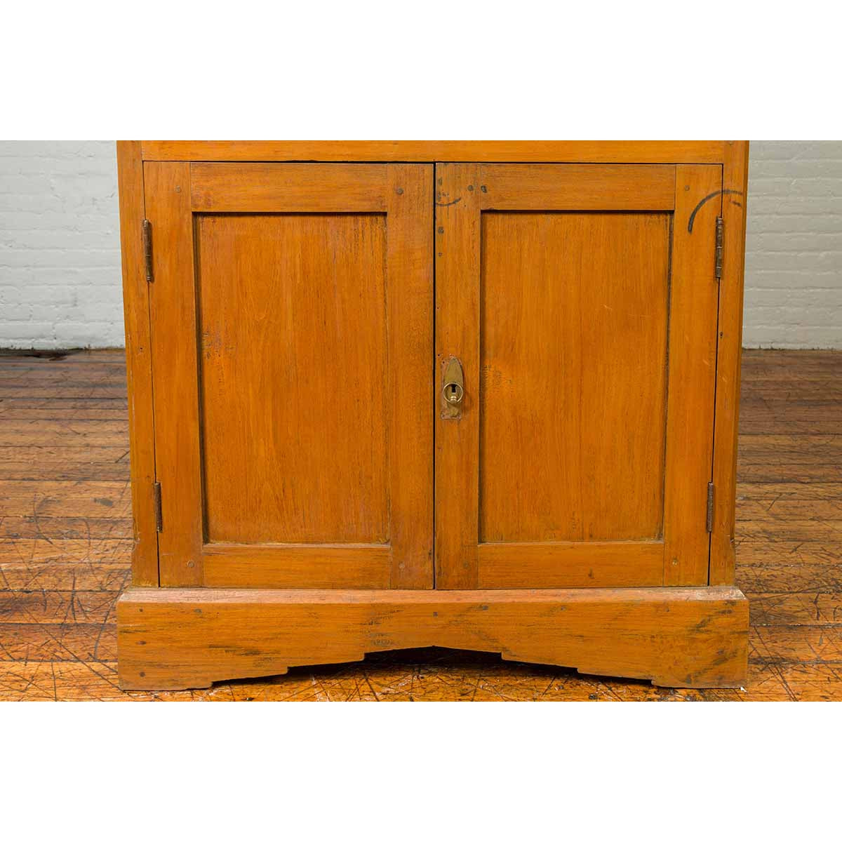 Vintage Dutch Colonial Cabinet with Doors, Drawers and Mirrored Front-9. Asian & Chinese Furniture, Art, Antiques, Vintage Home Décor for sale at FEA Home