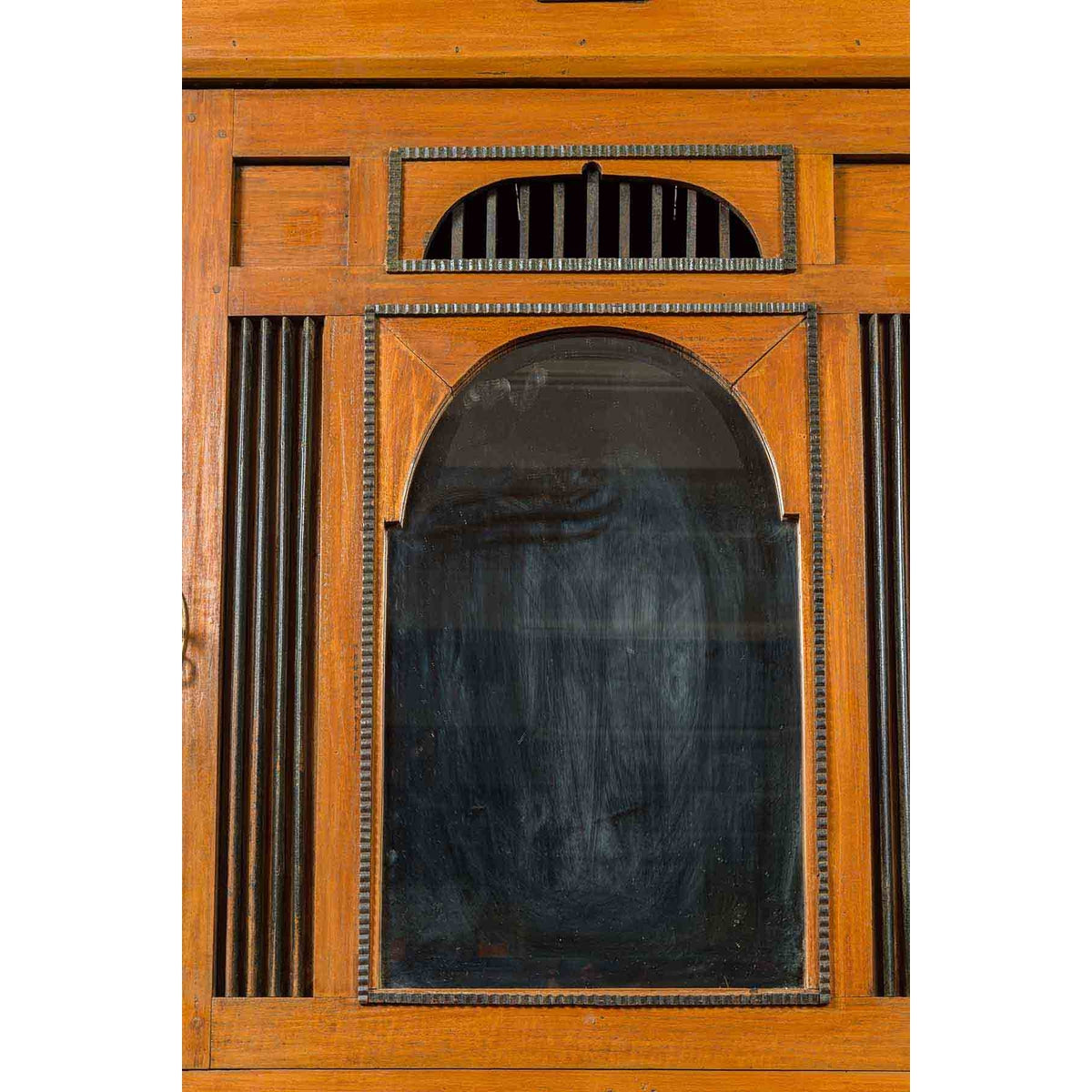 Vintage Dutch Colonial Cabinet with Doors, Drawers and Mirrored Front-5. Asian & Chinese Furniture, Art, Antiques, Vintage Home Décor for sale at FEA Home