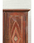 Antique Indonesian Wooden Cabinet with Carved and Painted Geometric Motifs-6. Asian & Chinese Furniture, Art, Antiques, Vintage Home Décor for sale at FEA Home