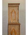 Vintage Anglo Indian Sheesham Wood Wardrobe Cabinet with Bone Inlay and Birds-12. Asian & Chinese Furniture, Art, Antiques, Vintage Home Décor for sale at FEA Home