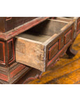 Dutch Colonial Late 19th Century Bonnet Top Cabinet with Carved Doors and Apron-15. Asian & Chinese Furniture, Art, Antiques, Vintage Home Décor for sale at FEA Home