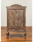 Dutch Colonial Late 19th Century Bonnet Top Cabinet with Carved Doors and Apron-18. Asian & Chinese Furniture, Art, Antiques, Vintage Home Décor for sale at FEA Home