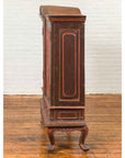 Dutch Colonial Late 19th Century Bonnet Top Cabinet with Carved Doors and Apron-17. Asian & Chinese Furniture, Art, Antiques, Vintage Home Décor for sale at FEA Home