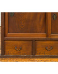 Japanese 19th Century Keyaki Wood Buffet with Sliding Doors and Three Drawers-8. Asian & Chinese Furniture, Art, Antiques, Vintage Home Décor for sale at FEA Home