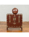 Korean Early 20th Century Side Chest with Traditional Brass Hardware and Legs-3. Asian & Chinese Furniture, Art, Antiques, Vintage Home Décor for sale at FEA Home