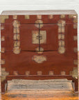 Korean Early 20th Century Side Chest with Traditional Brass Hardware and Legs-2. Asian & Chinese Furniture, Art, Antiques, Vintage Home Décor for sale at FEA Home