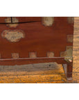 Korean Early 20th Century Side Chest with Traditional Brass Hardware and Legs-13. Asian & Chinese Furniture, Art, Antiques, Vintage Home Décor for sale at FEA Home