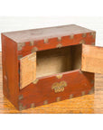 Korean Early 20th Century Chest with Double Doors and Traditional Brass Hardware-3. Asian & Chinese Furniture, Art, Antiques, Vintage Home Décor for sale at FEA Home