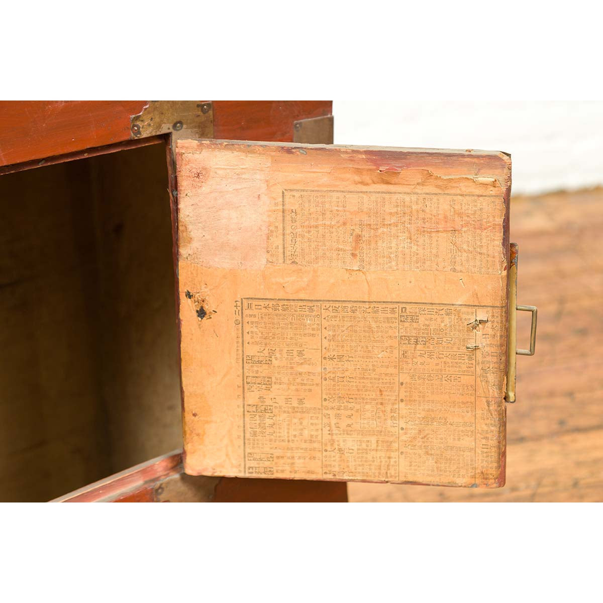 Korean Early 20th Century Chest with Double Doors and Traditional Brass Hardware-4. Asian & Chinese Furniture, Art, Antiques, Vintage Home Décor for sale at FEA Home
