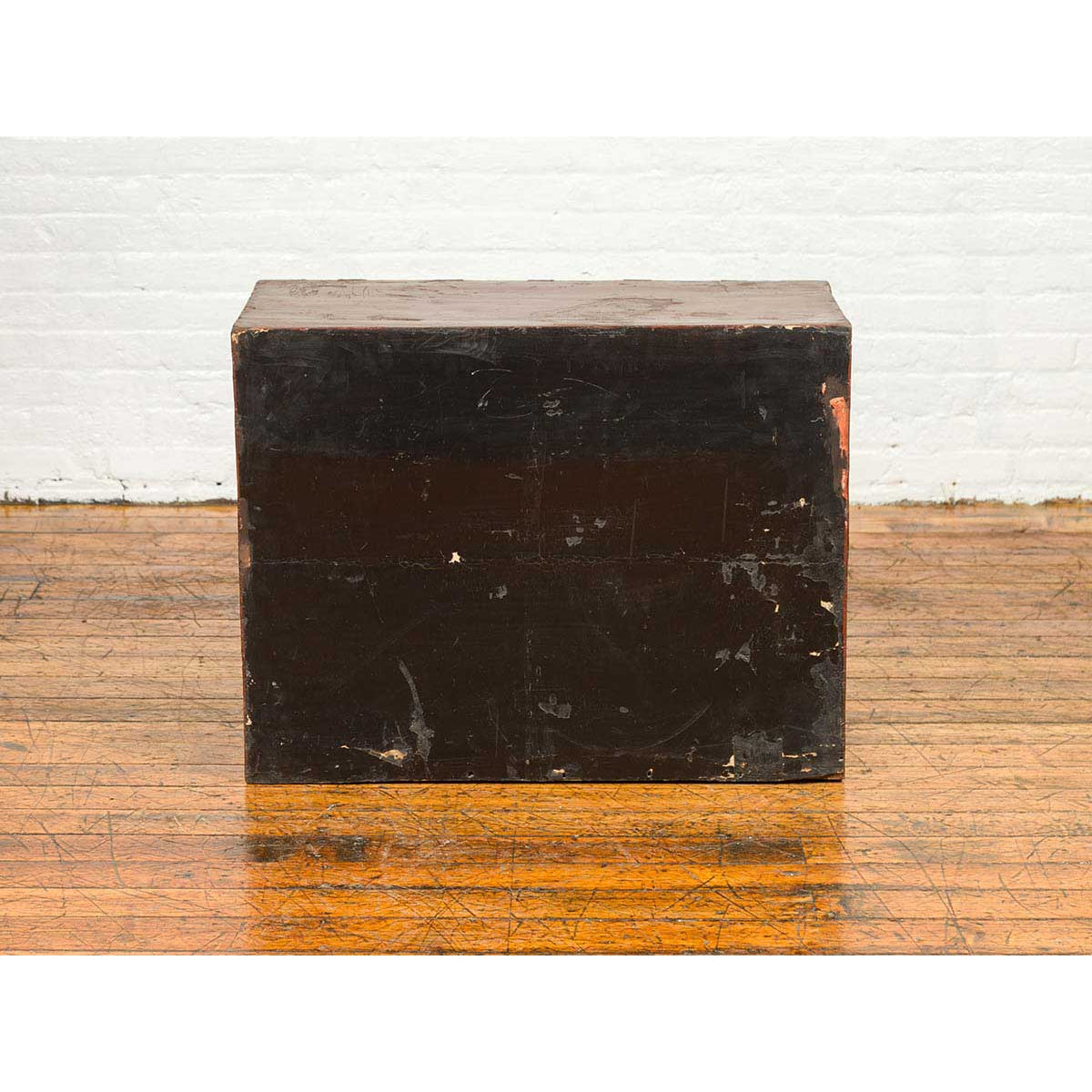 Korean Early 20th Century Chest with Double Doors and Traditional Brass Hardware-11. Asian & Chinese Furniture, Art, Antiques, Vintage Home Décor for sale at FEA Home