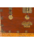 Korean Early 20th Century Chest with Double Doors and Traditional Brass Hardware-8. Asian & Chinese Furniture, Art, Antiques, Vintage Home Décor for sale at FEA Home