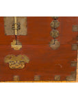 Korean Early 20th Century Chest with Double Doors and Traditional Brass Hardware-12. Asian & Chinese Furniture, Art, Antiques, Vintage Home Décor for sale at FEA Home