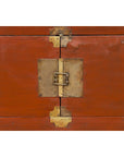Korean Early 20th Century Chest with Double Doors and Traditional Brass Hardware-13. Asian & Chinese Furniture, Art, Antiques, Vintage Home Décor for sale at FEA Home