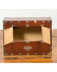 Korean Early 20th Century Chest with Double Doors and Traditional Brass Hardware-10. Asian & Chinese Furniture, Art, Antiques, Vintage Home Décor for sale at FEA Home