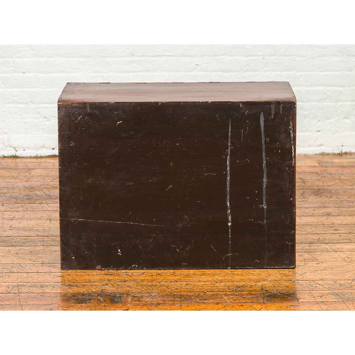 Korean Early 20th Century Chest with Double Doors and Traditional Brass Hardware-14. Asian & Chinese Furniture, Art, Antiques, Vintage Home Décor for sale at FEA Home