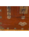 Korean Early 20th Century Chest with Double Doors and Traditional Brass Hardware-6. Asian & Chinese Furniture, Art, Antiques, Vintage Home Décor for sale at FEA Home