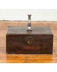 Chinese Qing Dynasty Camphor Blanket Chest with Distressed Patina and Brass Lock-7. Asian & Chinese Furniture, Art, Antiques, Vintage Home Décor for sale at FEA Home