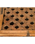 Rustic Indian Antique Food Box with Pierced Star Motifs and Bracketed Plinth-6. Asian & Chinese Furniture, Art, Antiques, Vintage Home Décor for sale at FEA Home