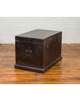 Chinese Antique Black Lacquered Dowry Chest with Polychrome Ceremonial Figures-7. Asian & Chinese Furniture, Art, Antiques, Vintage Home Décor for sale at FEA Home