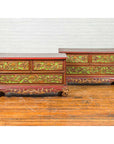 19th Century Madurese Polychrome Three-Drawer Dresser with Carved Floral Motif-20. Asian & Chinese Furniture, Art, Antiques, Vintage Home Décor for sale at FEA Home