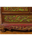 19th Century Madurese Polychrome Three-Drawer Dresser with Carved Floral Motif-12. Asian & Chinese Furniture, Art, Antiques, Vintage Home Décor for sale at FEA Home