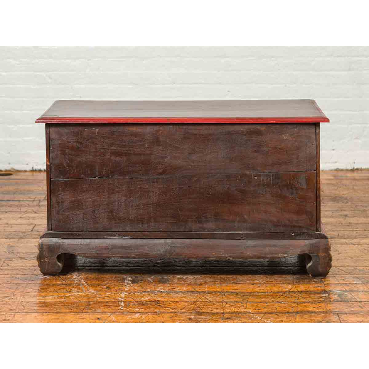19th Century Madurese Polychrome Three-Drawer Dresser with Carved Floral Motif-18. Asian & Chinese Furniture, Art, Antiques, Vintage Home Décor for sale at FEA Home