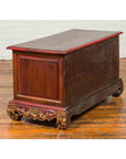 19th Century Madurese Polychrome Three-Drawer Dresser with Carved Floral Motif-17. Asian & Chinese Furniture, Art, Antiques, Vintage Home Décor for sale at FEA Home