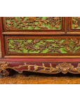 19th Century Madurese Polychrome Three-Drawer Dresser with Carved Floral Motif-12. Asian & Chinese Furniture, Art, Antiques, Vintage Home Décor for sale at FEA Home