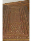 Antique Indian Blanket Chest with Bronze Sheathing, Geometric Patterns and Studs-8. Asian & Chinese Furniture, Art, Antiques, Vintage Home Décor for sale at FEA Home