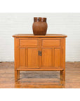 Vintage Chinese Buffet with Paneled Doors, Hidden Drawers and Natural Patina-13. Asian & Chinese Furniture, Art, Antiques, Vintage Home Décor for sale at FEA Home