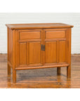 Vintage Chinese Buffet with Paneled Doors, Hidden Drawers and Natural Patina-3. Asian & Chinese Furniture, Art, Antiques, Vintage Home Décor for sale at FEA Home