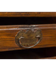 Vintage Chinese Side Chest with Three-Drawers and Traditional Hardware-10. Asian & Chinese Furniture, Art, Antiques, Vintage Home Décor for sale at FEA Home