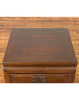 Vintage Chinese Side Chest with Three-Drawers and Traditional Hardware-5. Asian & Chinese Furniture, Art, Antiques, Vintage Home Décor for sale at FEA Home