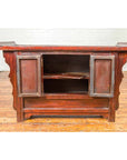Chinese Antique Ming Dynasty Style Red Rose Console Cabinet with Everted Flanged-11. Asian & Chinese Furniture, Art, Antiques, Vintage Home Décor for sale at FEA Home