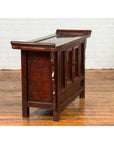 Chinese Antique Ming Dynasty Style Red Rose Console Cabinet with Everted Flanged-12. Asian & Chinese Furniture, Art, Antiques, Vintage Home Décor for sale at FEA Home