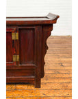 Chinese Antique Ming Dynasty Style Red Rose Console Cabinet with Everted Flanged-7. Asian & Chinese Furniture, Art, Antiques, Vintage Home Décor for sale at FEA Home
