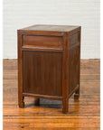 Vintage Chinese Midcentury Two-Toned Side Table with Drawer and Double Doors-6. Asian & Chinese Furniture, Art, Antiques, Vintage Home Décor for sale at FEA Home