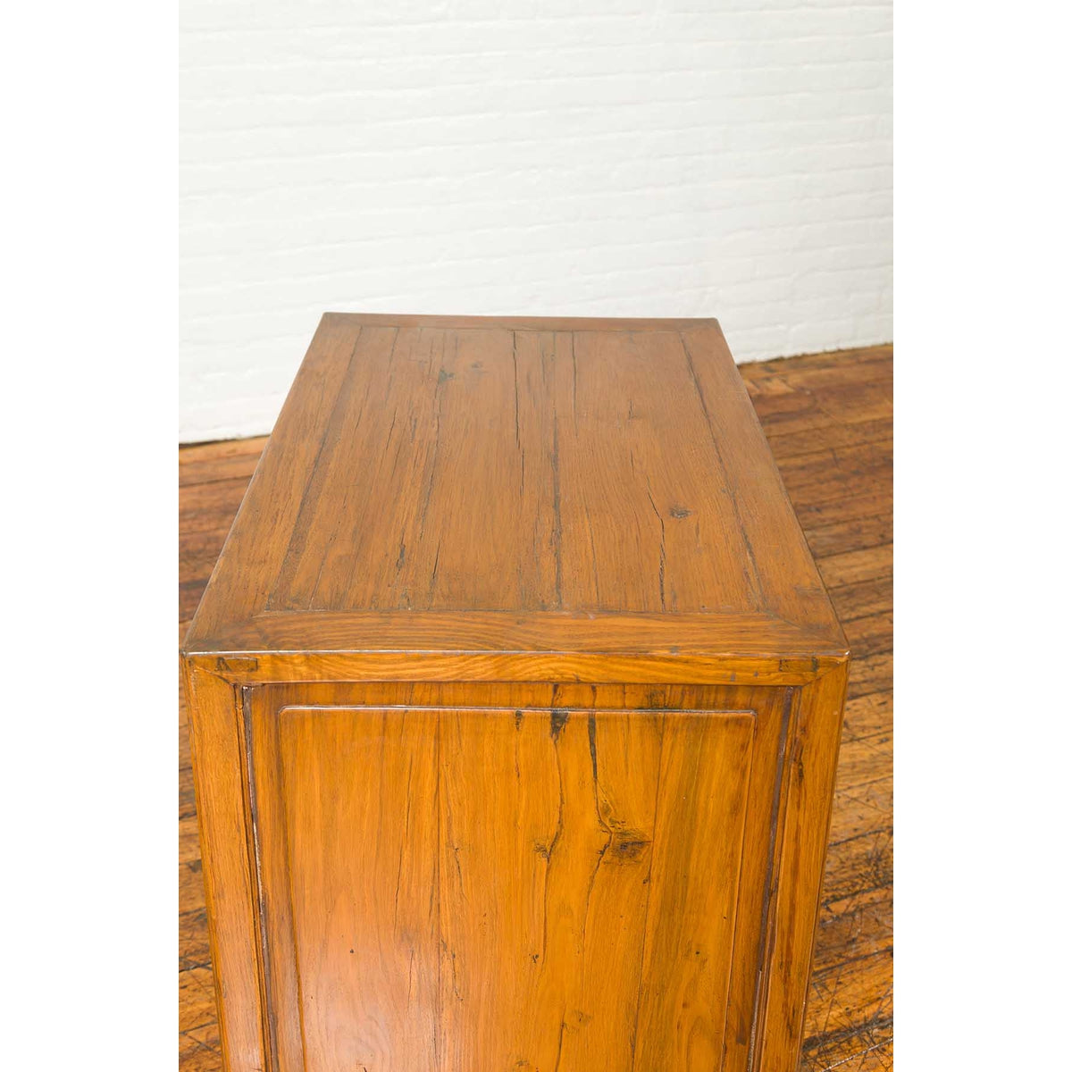 Antique Chinese Side Chest with Carved Motifs, Two Drawers and Double Doors-13. Asian & Chinese Furniture, Art, Antiques, Vintage Home Décor for sale at FEA Home