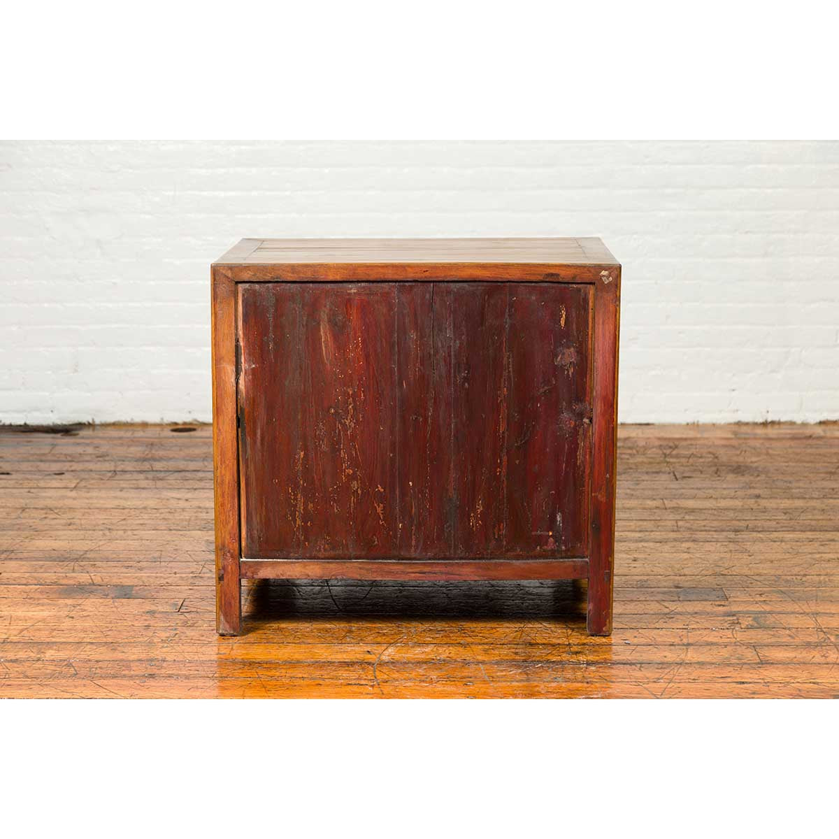 Antique Chinese Side Chest with Carved Motifs, Two Drawers and Double Doors-14. Asian & Chinese Furniture, Art, Antiques, Vintage Home Décor for sale at FEA Home