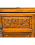Antique Chinese Side Chest with Carved Motifs, Two Drawers and Double Doors-8. Asian & Chinese Furniture, Art, Antiques, Vintage Home Décor for sale at FEA Home