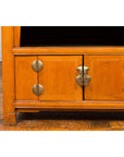 Chinese Vintage Natural Elmwood Console Cabinet with Removable Top and Doors-10. Asian & Chinese Furniture, Art, Antiques, Vintage Home Décor for sale at FEA Home