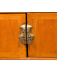 Chinese Vintage Natural Elmwood Console Cabinet with Removable Top and Doors-7. Asian & Chinese Furniture, Art, Antiques, Vintage Home Décor for sale at FEA Home