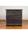Chinese Vintage Natural Elmwood Console Cabinet with Removable Top and Doors-14. Asian & Chinese Furniture, Art, Antiques, Vintage Home Décor for sale at FEA Home